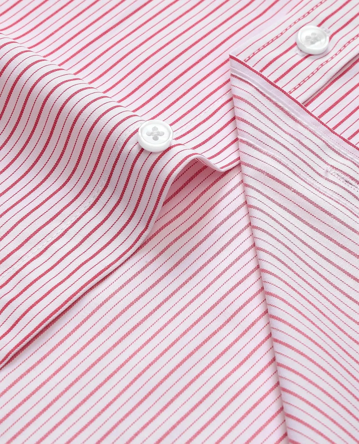 Alimens & Gentle Men's Striped Dress Shirt Button Down Regular Fit Shirts Casual Business Transitional Weather