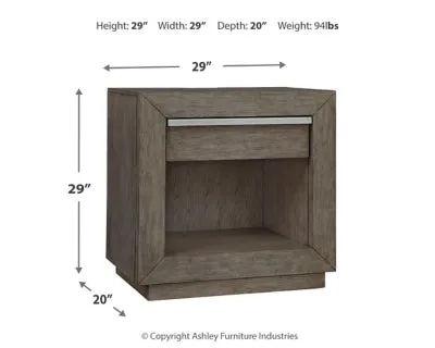 Anibecca King Bookcase Bed with Mirrored Dresser and 2 Nightstands