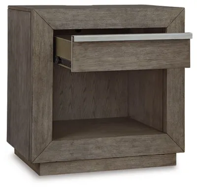 Anibecca King Bookcase Bed with Mirrored Dresser and 2 Nightstands