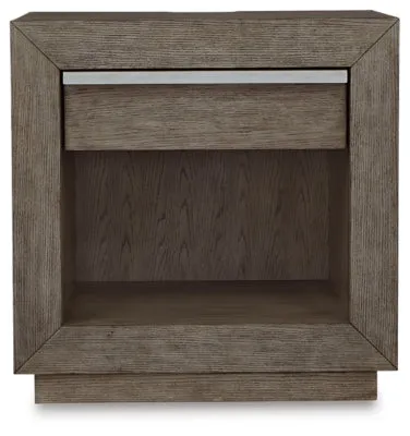 Anibecca King Bookcase Bed with Mirrored Dresser and 2 Nightstands