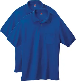 Hanes Men's Short-Sleeve Jersey Pocket Polo (Pack of 2)