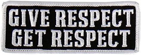 Hot Leathers - PPL9471 Give Respect Embroidered Patch (Multicolor, 4" x 2")
