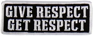 Hot Leathers - PPL9471 Give Respect Embroidered Patch (Multicolor, 4" x 2")