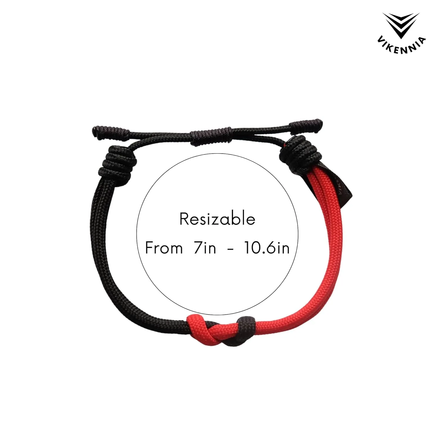 Infinity Bracelet for Unisex, Lucky Bracelet, Friendship Bracelet (Red-Black)