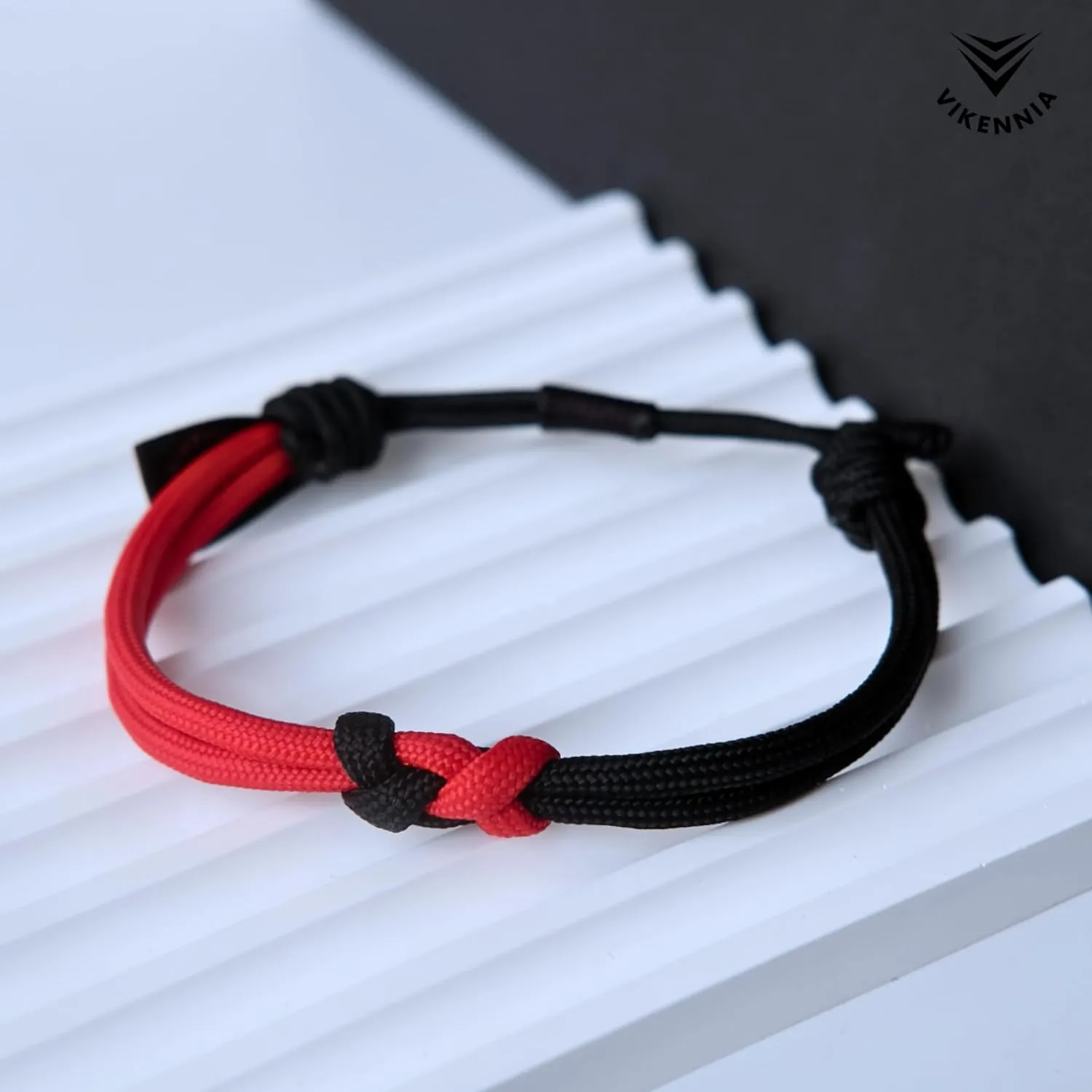Infinity Bracelet for Unisex, Lucky Bracelet, Friendship Bracelet (Red-Black)