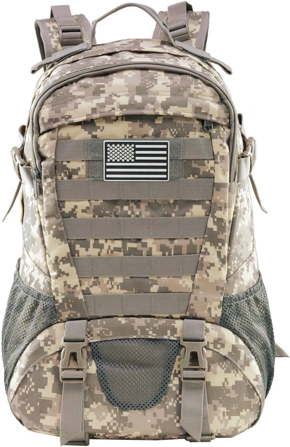 Jueachy Tactical Backpack for Men Hiking Day Pack Molle Military Rucksack Waterproof 30L EDC Bag with USA Flag Patch
