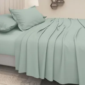 LABHAM - 600TC Luxury King Size Bedsheet for Double Bed (108'' x 108'') with 2 Pillow Covers (46cm x 69cm), Pure Cotton, Super Soft, Breathable, Anti Microbial