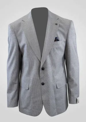 MEHMET,HOUNDSTOOTH-2BT NOTCH-CONTEMPORARY-JACKETS-PB-B235-BLUE