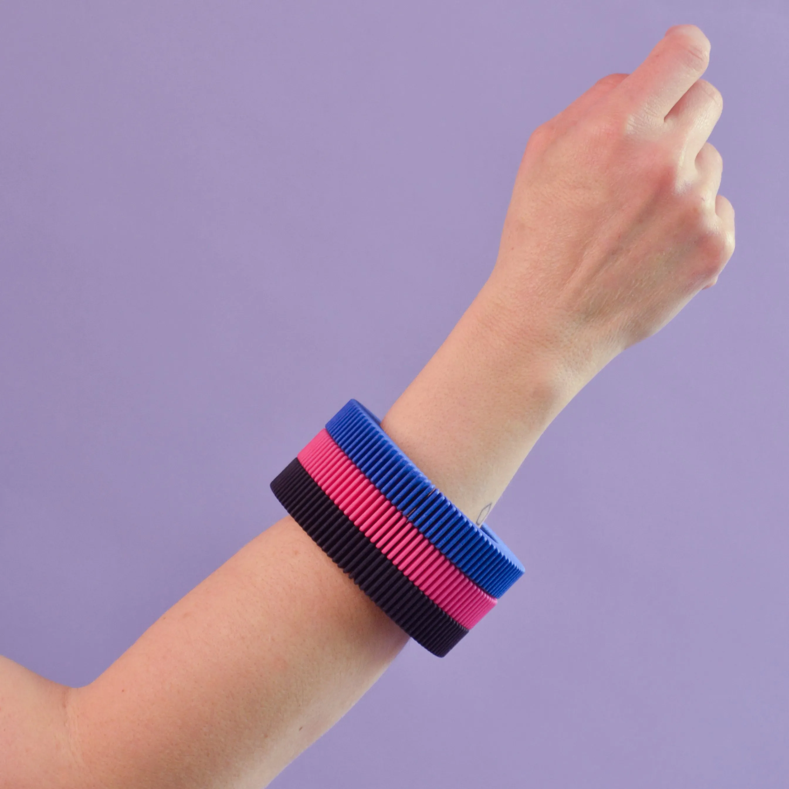 Optical - Square Profile Geometric Cuff Bracelet