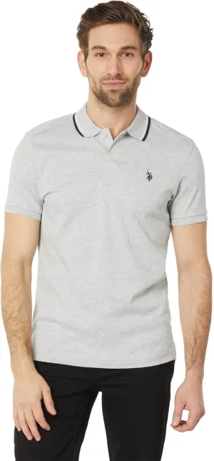 U.S. Polo Assn. Men's Slim Fit Tipped Interlock Knit Polo